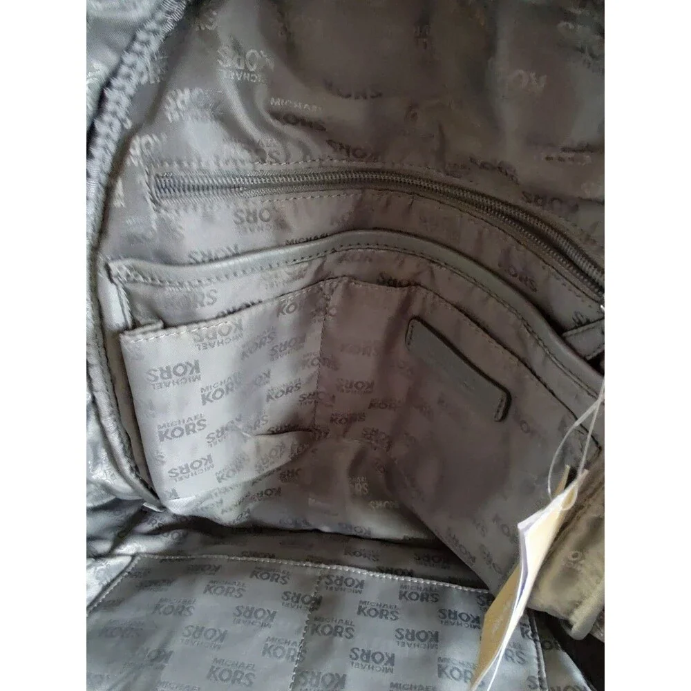New with tags Women's Rare Michael Kors Leather Gray Backpack Limited Edition